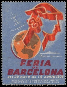 España - Viñetas - * S/Cat - "Feria de Barcelona 1936" - Imagen 1 de 1