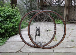 Campagnolo C Record / Ambrosio Professional Rims / 36 H / Anthrazit Wheel Set - Bild 1 von 23