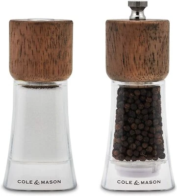 Cole & Mason Macclesfield Pepper Mill and Salt Shaker Gift Set 5.5"" Clear" - Image 1 of 4