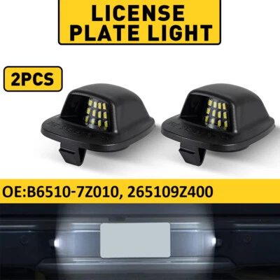 For 1998-2004 Nissan Frontier White LED License Plate Lights Rear Left & Right - Image 1 of 4