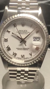 Rolex Datejust Edlstahl Herrenuhr36 mm - Ref:16220 Automatik - Bild 1 von 11