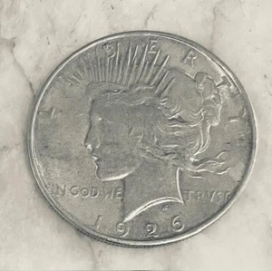 Silber Dollar Münze "Peace" Liberty & Eagle 1926 - Bild 1 von 2