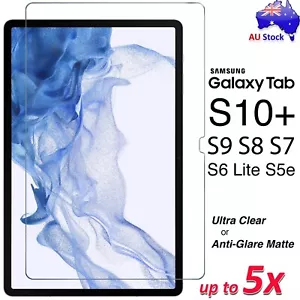 Premium Film Screen Protectors for Samsung Galaxy Tab S10+ S9 S8+ S7 S6 A9+ A8 - Picture 1 of 24