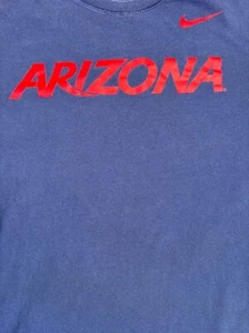 Nike Arizona Blue & Red Long Sleeve T-Shirt Men's Size L - Picture 1 of 10