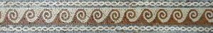 Waves Ropes Twists Border Skirting Floor Wall Marble Mosaic - Picture 1 of 1