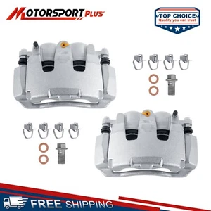 Pair Front Brake Calipers w/ Brackets For Dodge Ram 1500 Dakota Chrysler Aspen - Picture 1 of 12