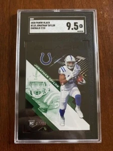 2020 Jonathan Taylor Rookie Panini Black #7/10 Emerald SGC 9.5 Mint+ - Bild 1 von 1