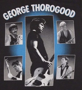 S * vtg 80s 1986 GEORGE THOROGOOD screen stars t shirt * 51.87 - Picture 1 of 8