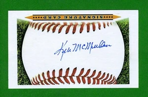 Ken McMullen MLB 1963 Dodgers W.S. Champ Team Signed 3x5 Index Card C14000 - Picture 1 of 1