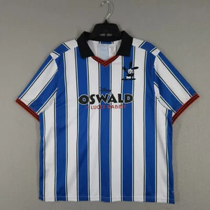Maglia calcio Disney Oswald uomo grande blu a righe 100° anniversario maglietta - Foto 1 di 14