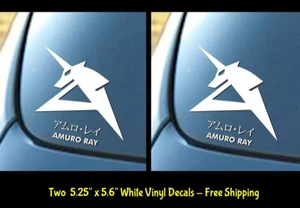 GUNDAM AMURO RAY White Vinyl Decal Sticker Car Window bumper laptop tablet - Imagen 1 de 3