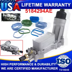 Engine Oil Cooler Filter Housing Assembly For Dodge Chrysler Jeep 2011-2022 3.6L - Picture 1 of 17
