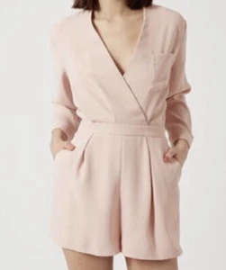Pagliaccetto tuta da gioco TopShop con bottoni rosa blush taglia 10 nuovo con etichette - Foto 1 di 12