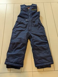 Wetterfeste Kleinkind Latzhose Schneehose marineblau Ski Reißverschluss vorne 3T - Bild 1 von 9