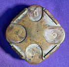 Vintage 1900s  B&R MFG Co New York Ready Change Brass Coin Dispenser Holder 2x2