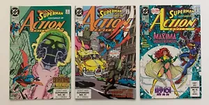 Action Comics #649, 650 & 651 Superman (DC 1990) VF+ & NM condition issues. - Picture 1 of 6