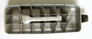 Vintage Ice tray, Aluminum unique finger hook handle, Magic Touch Shucker, Rare - Picture 1 of 6