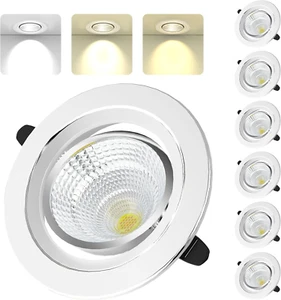 Faretti LED Da Incasso per Cartongesso, 6W 600LM Faretto Da Incasso Dimmerabili - Foto 1 di 12
