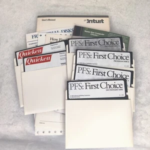 PFS first choice 3.0 and Quicken floppy disks - Picture 1 of 4