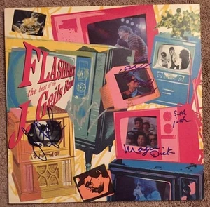 J GEILS BAND Signed Autographed FLASHBACK BEST OF Vinyl LP Album X5 PETER WOLF  - Picture 1 of 5