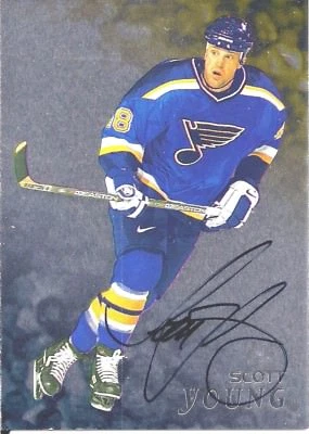 Scott Young 1998-1999 Be A Player Autograph Card#278-St Louis Blues RW Auto - Image 1 of 4