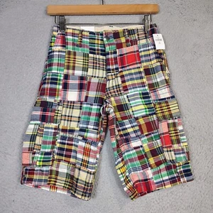 Gap Kids Shorts Boy's 10 Regular Multicolor Madras Adjustable Waist Vacation NWT - Picture 1 of 13
