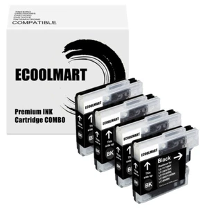 4PK Black Ink Cartridge fits Brother LC61 DCP-165C MFC-295CN DCP-6690CW Printer - Picture 1 of 1