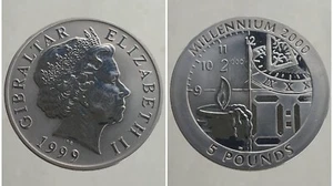 GIBRALTAR 5 POUNDS 1999 ÉLISABETH Titanium - Bild 1 von 1