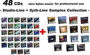 48 CD,s WAVE  Format Sample CDs    Sounds Samples Loops  Synthline & Studioline  - Bild 1 von 7
