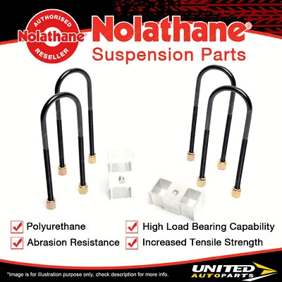 Nolathane Rear Lowering block kit for Ford Courier PE PF PG Econovan SA JG JH - image 1 of 3