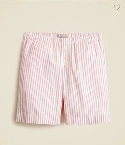 Nuevo con etiquetas J.Crew Algodón Popelina Largo Boxer Short a Rayas Talla Pequeña - Imagen 1 de 5