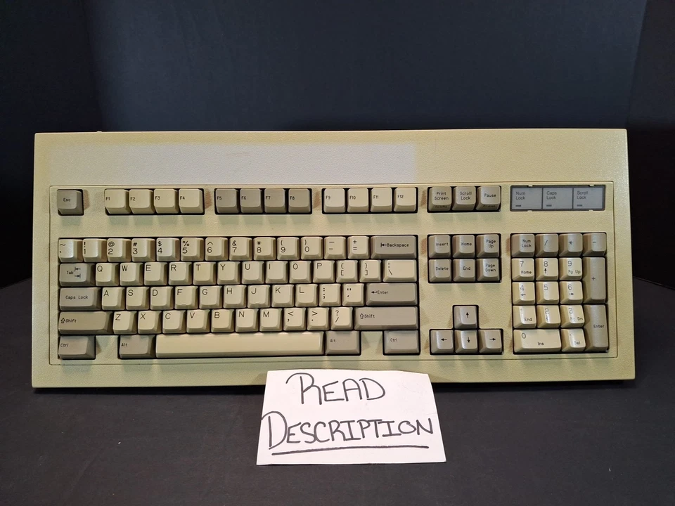 Vintage Keytronic E03435 Keyboard PC/AT VT Switch FCC ID:CIG8AVE03435 K3 - Image 1 of 4