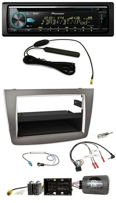 Pioneer CD MP3 Lenkrad DAB USB Autoradio für Alfa Mito 2014-2018 955 silber - Bild 1 von 4