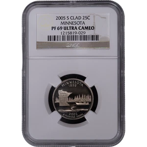 2005-S Clad Minnesota State Quarter ~ NGC PF69 ULTRA CAMEO - Picture 1 of 2