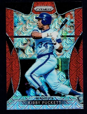 2019 Panini Prizm Kirby Puckett Red Mojo Parallel Baseball Card 205/299 - Image 1 of 2