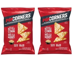 2-Pack Popcorners Kettle Corn Sweet Salty (142g) Puffed Snacks Triangles Healthy - Bild 1 von 2