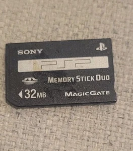 Genuine Sony 32MB Memory Stick Duo MS Card Non-PRO for Sony PSP and Old Cameras - Picture 1 of 2