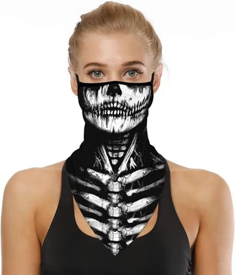 Máscara facial polaina para cuello pañuelos para hombres mujeres verano UV bufanda máscara Foto 1 de 4