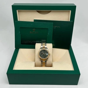 Rolex Datejust 31mm Green Olive Floral Motif Diamond Dial Ladies Watch 278273 - Picture 1 of 9