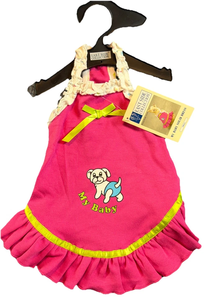 Собака мой ребенок мягкое платье East Side коллекции размер Smal маленькая собака розовый платье новый с Ярлыками - Изображение 1 из 4