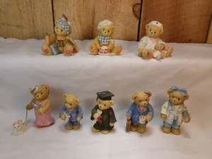 Lot of 8 Vintage Assorted Cherished Teddies Figurines - Picture 1 of 10