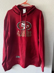 New San Francisco 49ers Men’s Hoodie Large Red New Era Combine Authentic NFL - Picture 1 of 5