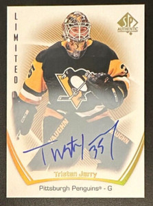 2021-22 SP Authentic Hockey TRISTAN JARRY Limited Auto (Pittsburgh Penguins)
