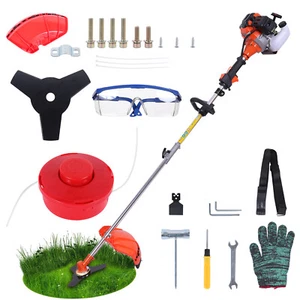 52CC 2Stroke Grass String Trimmer Gasoline Gas Powered Straight Shaft Weed Eater - Picture 1 of 13