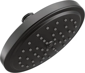 Cabezal de ducha Moen S176BL 7 pulgadas función única negro mate - Imagen 1 de 3