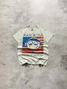 VINTAGE 1994s DANNY FIRST MADE IN USA HOLLYWOOD ART T SHIRT - Picture 1 of 10