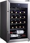 Kalamera Mini Fridge Wine Cooler 24 Bottle Compressor Freestanding Wine Refri...
