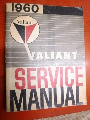 Plymouth Valiant V-100 V-200 1960 suburbano manual de servicio de fábrica segunda edición Foto 1 de 4