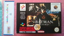 ♕ original batman returns konami pal super nes snes super nintendo 🌊 🔥