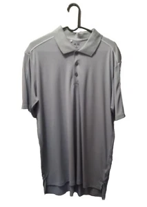 Adidas Herren Golf Poloshirt hellgrau XL leichter Kragen Logo Knöpfe - Bild 1 von 3